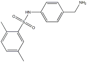 N-[4-(aminomethyl)phenyl]-2,5-dimethylbenzene-1-sulfonamide Struktur