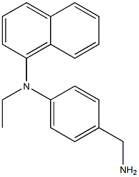 N-[4-(aminomethyl)phenyl]-N-ethylnaphthalen-1-amine Struktur