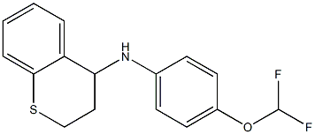 N-[4-(difluoromethoxy)phenyl]-3,4-dihydro-2H-1-benzothiopyran-4-amine Struktur