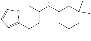 N-[4-(furan-2-yl)butan-2-yl]-3,3,5-trimethylcyclohexan-1-amine Struktur