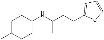 N-[4-(furan-2-yl)butan-2-yl]-4-methylcyclohexan-1-amine Struktur