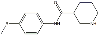 N-[4-(methylsulfanyl)phenyl]piperidine-3-carboxamide Struktur