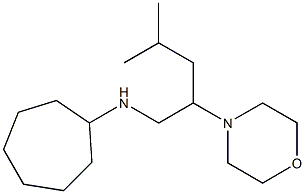 N-[4-methyl-2-(morpholin-4-yl)pentyl]cycloheptanamine Struktur