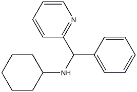 N-[phenyl(pyridin-2-yl)methyl]cyclohexanamine Struktur