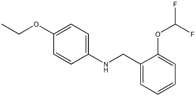 N-{[2-(difluoromethoxy)phenyl]methyl}-4-ethoxyaniline Struktur