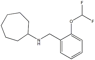 N-{[2-(difluoromethoxy)phenyl]methyl}cycloheptanamine Struktur