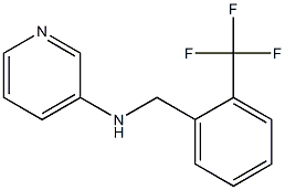 N-{[2-(trifluoromethyl)phenyl]methyl}pyridin-3-amine Struktur