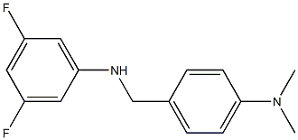 N-{[4-(dimethylamino)phenyl]methyl}-3,5-difluoroaniline Struktur