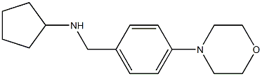 N-{[4-(morpholin-4-yl)phenyl]methyl}cyclopentanamine Struktur