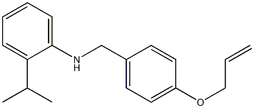 N-{[4-(prop-2-en-1-yloxy)phenyl]methyl}-2-(propan-2-yl)aniline Struktur