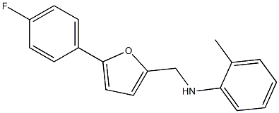 N-{[5-(4-fluorophenyl)furan-2-yl]methyl}-2-methylaniline Struktur