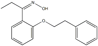 N-{1-[2-(2-phenylethoxy)phenyl]propylidene}hydroxylamine Struktur