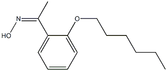 N-{1-[2-(hexyloxy)phenyl]ethylidene}hydroxylamine Struktur