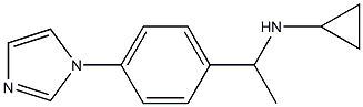 N-{1-[4-(1H-imidazol-1-yl)phenyl]ethyl}cyclopropanamine Struktur