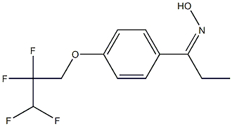 N-{1-[4-(2,2,3,3-tetrafluoropropoxy)phenyl]propylidene}hydroxylamine Struktur