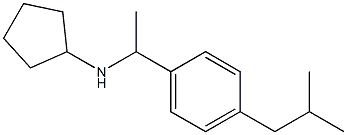 N-{1-[4-(2-methylpropyl)phenyl]ethyl}cyclopentanamine Struktur