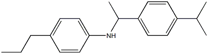 N-{1-[4-(propan-2-yl)phenyl]ethyl}-4-propylaniline Struktur