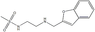 N-{2-[(1-benzofuran-2-ylmethyl)amino]ethyl}methanesulfonamide Struktur