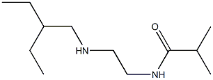 N-{2-[(2-ethylbutyl)amino]ethyl}-2-methylpropanamide Struktur