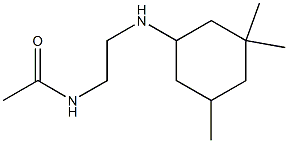 N-{2-[(3,3,5-trimethylcyclohexyl)amino]ethyl}acetamide Struktur