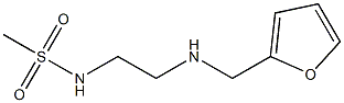 N-{2-[(furan-2-ylmethyl)amino]ethyl}methanesulfonamide Struktur