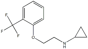 N-{2-[2-(trifluoromethyl)phenoxy]ethyl}cyclopropanamine Struktur