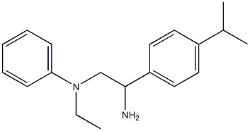 N-{2-amino-2-[4-(propan-2-yl)phenyl]ethyl}-N-ethylaniline Struktur