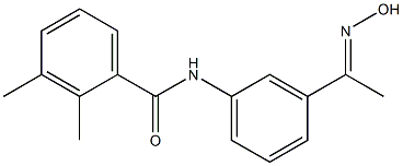 N-{3-[(1E)-N-hydroxyethanimidoyl]phenyl}-2,3-dimethylbenzamide Struktur