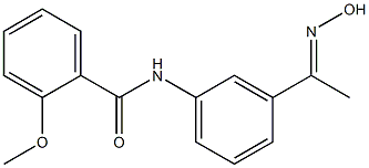 N-{3-[(1E)-N-hydroxyethanimidoyl]phenyl}-2-methoxybenzamide Struktur