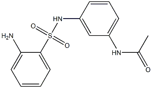 N-{3-[(2-aminobenzene)sulfonamido]phenyl}acetamide Struktur