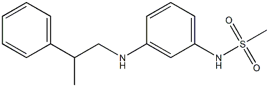 N-{3-[(2-phenylpropyl)amino]phenyl}methanesulfonamide Struktur