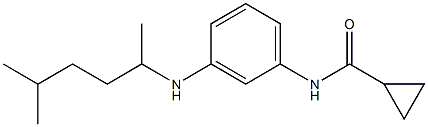 N-{3-[(5-methylhexan-2-yl)amino]phenyl}cyclopropanecarboxamide Struktur