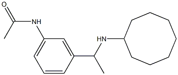 N-{3-[1-(cyclooctylamino)ethyl]phenyl}acetamide Struktur