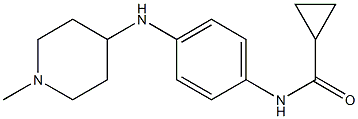 N-{4-[(1-methylpiperidin-4-yl)amino]phenyl}cyclopropanecarboxamide Struktur