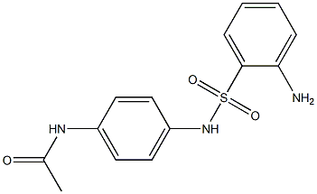 N-{4-[(2-aminobenzene)sulfonamido]phenyl}acetamide Struktur