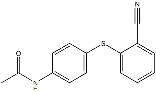 N-{4-[(2-cyanophenyl)sulfanyl]phenyl}acetamide Struktur