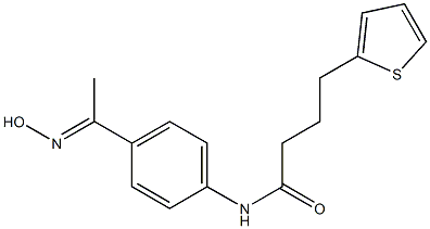 N-{4-[1-(hydroxyimino)ethyl]phenyl}-4-(thiophen-2-yl)butanamide Struktur