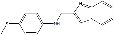 N-{imidazo[1,2-a]pyridin-2-ylmethyl}-4-(methylsulfanyl)aniline Struktur