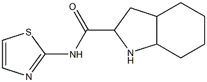 N-1,3-thiazol-2-yloctahydro-1H-indole-2-carboxamide Struktur