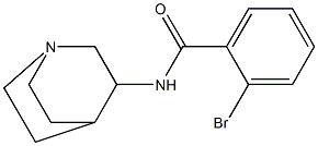 N-1-azabicyclo[2.2.2]oct-3-yl-2-bromobenzamide Struktur