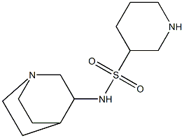 N-1-azabicyclo[2.2.2]oct-3-ylpiperidine-3-sulfonamide Struktur