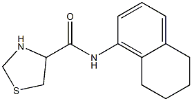 N-5,6,7,8-tetrahydronaphthalen-1-yl-1,3-thiazolidine-4-carboxamide Struktur