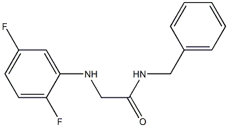 N-benzyl-2-[(2,5-difluorophenyl)amino]acetamide Struktur