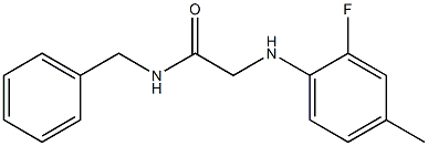 N-benzyl-2-[(2-fluoro-4-methylphenyl)amino]acetamide Struktur