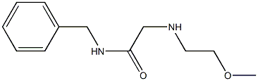 N-benzyl-2-[(2-methoxyethyl)amino]acetamide Struktur