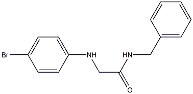 N-benzyl-2-[(4-bromophenyl)amino]acetamide Struktur