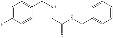 N-benzyl-2-{[(4-fluorophenyl)methyl]amino}acetamide Struktur