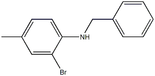 N-benzyl-2-bromo-4-methylaniline Struktur