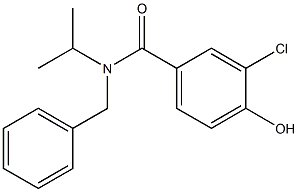 N-benzyl-3-chloro-4-hydroxy-N-(propan-2-yl)benzamide Struktur