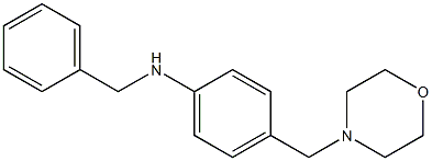 N-benzyl-4-(morpholin-4-ylmethyl)aniline Struktur